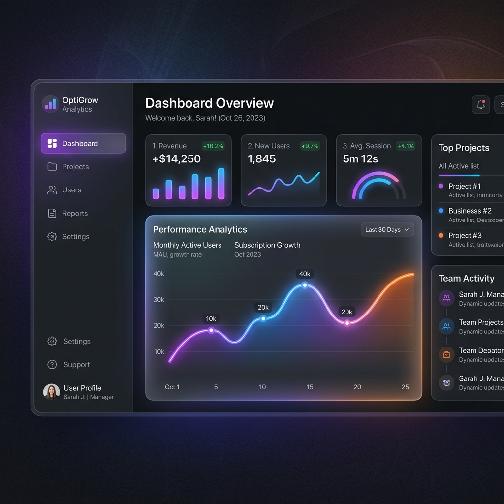 SaaS Dashboard Prototipo